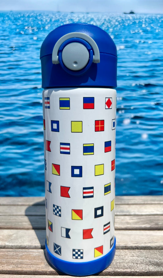 Nautical Flag 12oz Straw Cup