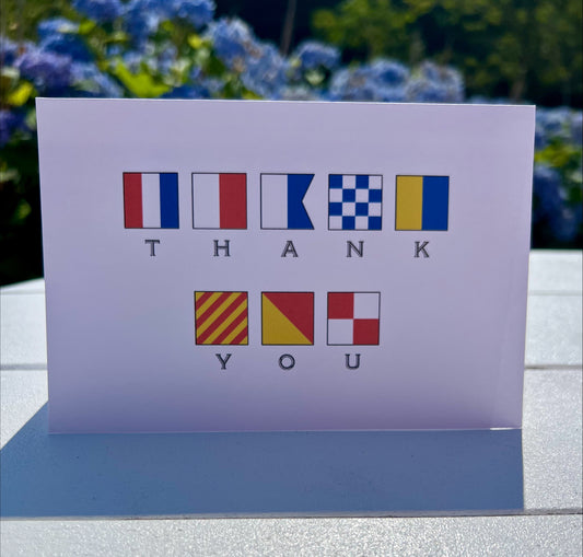 Nautical Flag Thank You Notecards (Set of 8)