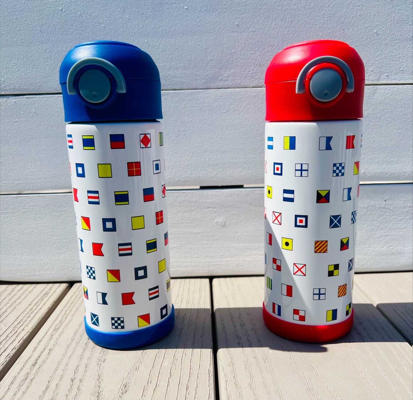 Nautical Flag 12oz Straw Cup