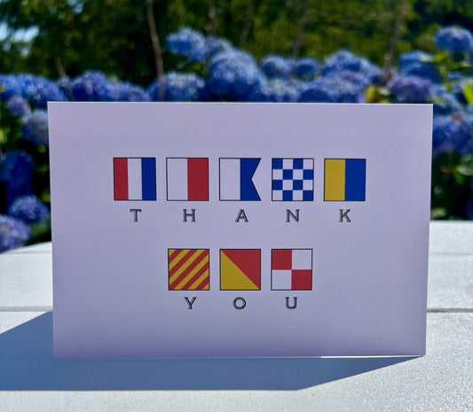 Nautical Flag Thank You Notecards (Set of 8)